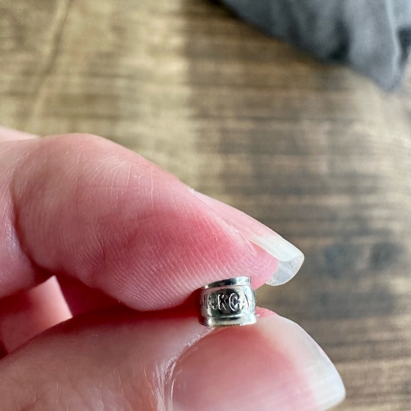 14k white gold cross